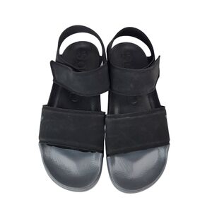 Adidas Adilette black men's sandals with ankle strap size 12